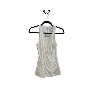 🤍 White House Black Market White Halter Shell 🤍